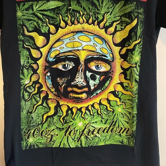 Sublime Band T-Shirt Small Black 40 Oz to Freedom Sun Graphic Punk Alt Reggae - Picture 5 of 12